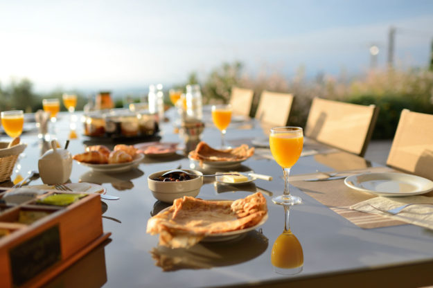 Petit déjeuner Maison d'hôtes Bleu Azur